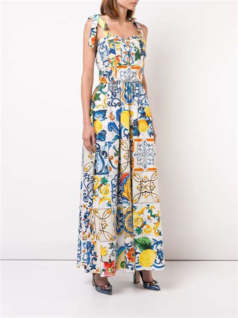 majolica dress dolce & gabbana